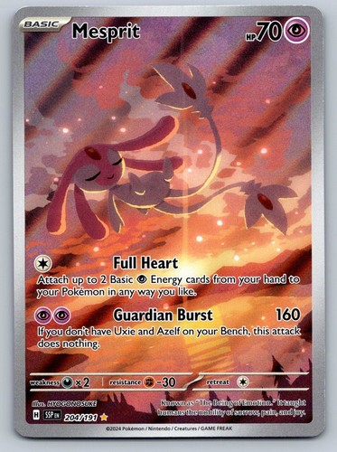 Mesprit 204/191 Surging Sparks Holofoil Near Mint