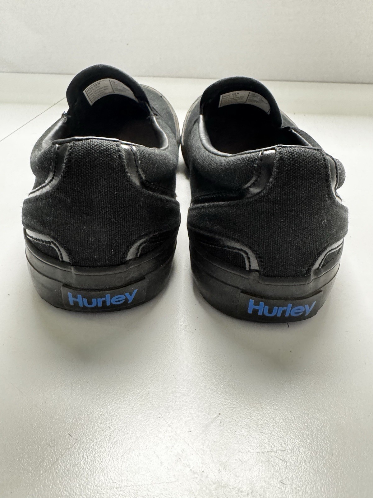 SAOLA Scarpe Hurley Hobart slip on uomo taglia 8 1 2 M nere sneakers skate surf