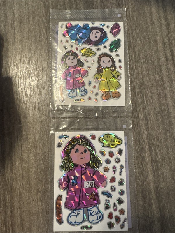 Vintage Vending Sticker Sheet 4x3 Inches Prism Suzie Sticker Slicker Set Of Two