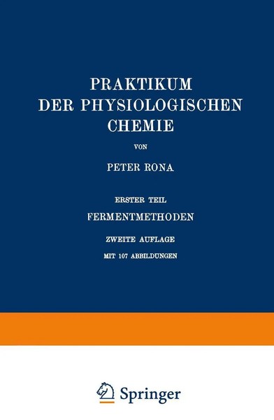 Peter Rona | Praktikum Der Physiologischen Chemie | Taschenbuch | Deutsch | Xii-image