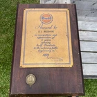 Vintage 1959 Gulf Oil & Gas Award Advertising Plaque Metal Sign