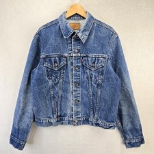 Vintage Levi’s Type 3 71205 0217 Denim Trucker Jacket Men 46L USA Made Blue Jean