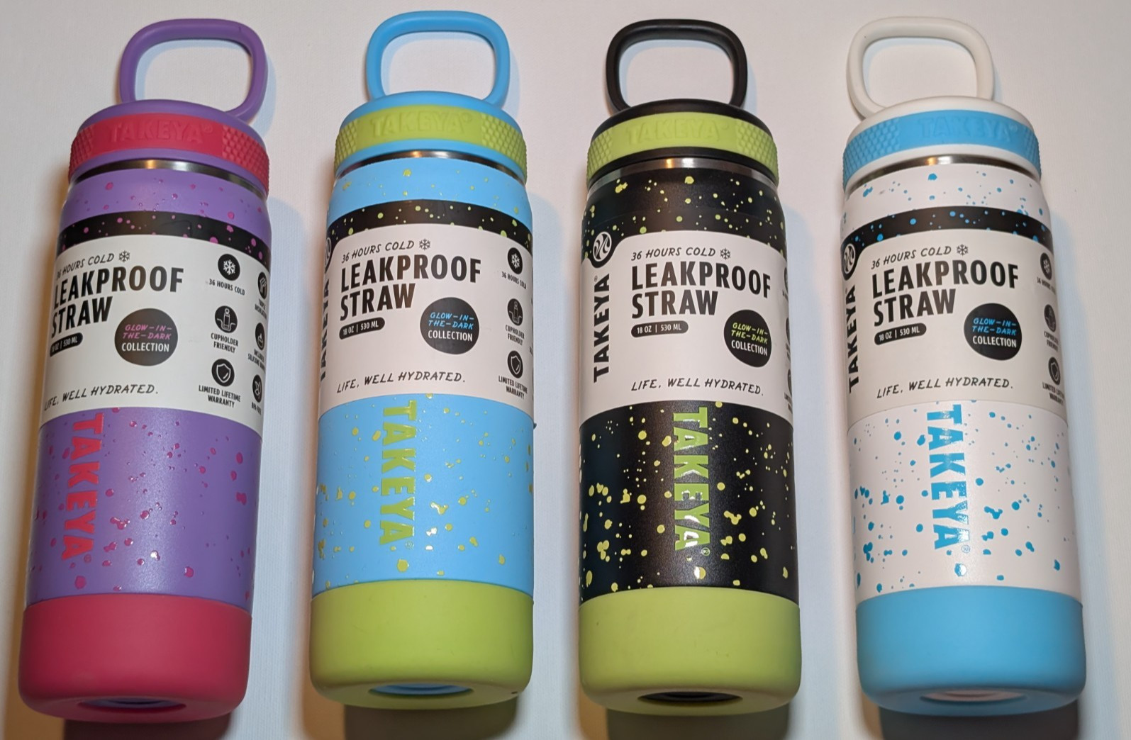 Glow In The Dark Set Of 4 New