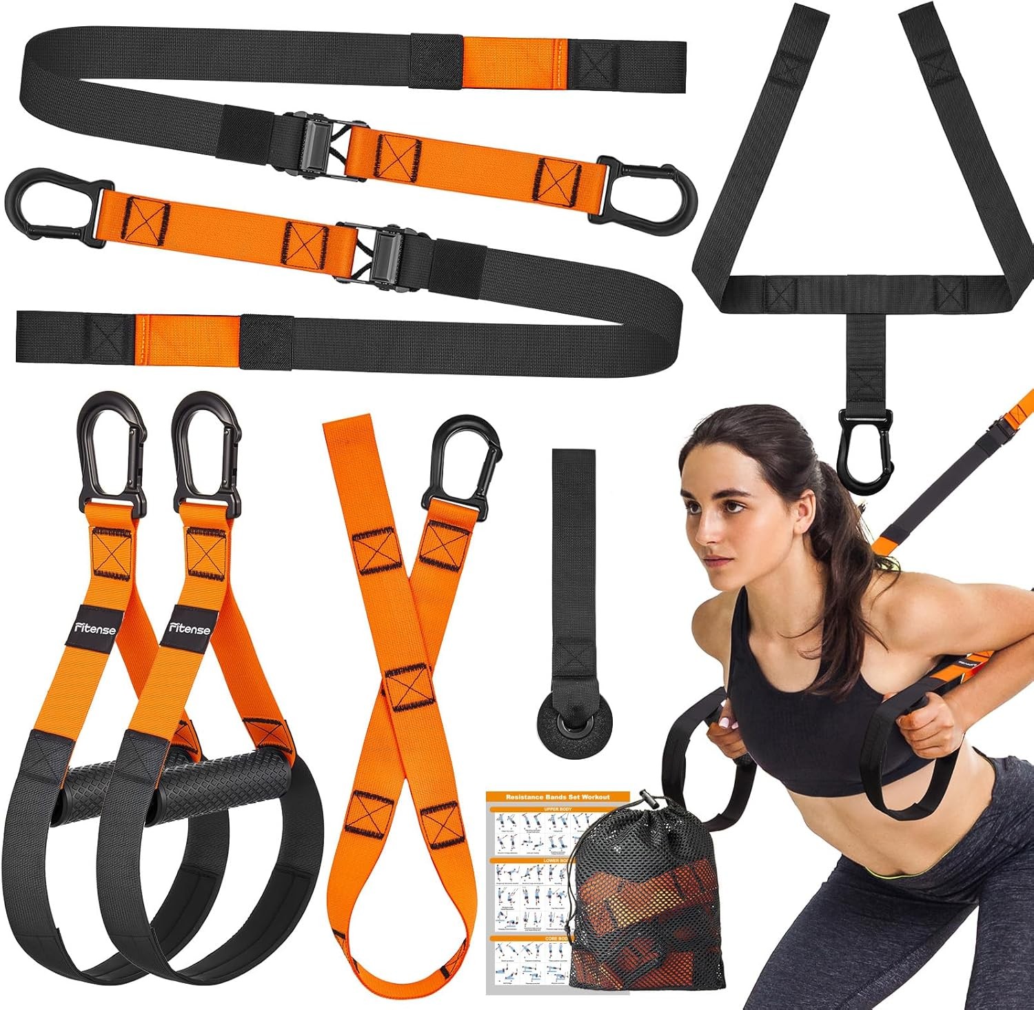 Suspension Trainer Home Gym Workout Equipment Resistance Straps