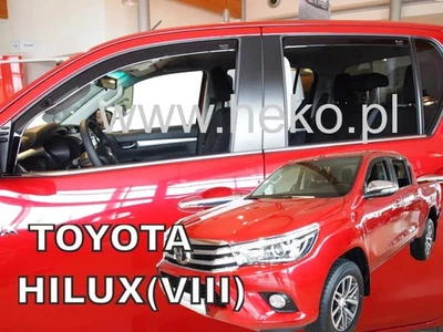 HEKO Déflecteurs de vent d'air pour TOYOTA HILUX VIII 4 porte 2015- 4pcs - Photo 1/3
