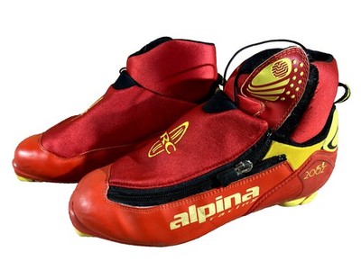 Alpina CL 2002 Racing Nordic Cross Country Ski Boots Size EU42 US9 NNN 2935