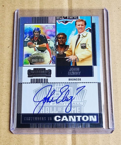 2024 CONTENDERS JOHN ELWAY CANTON CONTENDERS ON CARD AUTO RARE SP #/50 !