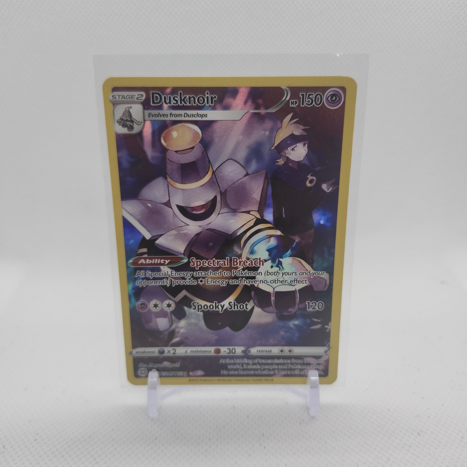 Pokemon Dusknoir Ultra Rare SWSH09: Brilliant Stars Trainer Gallery TG06/TG30 NM