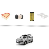 Hoffcar Set Service - 4 Filter FüR Renault Kangoo II 1.5 Blue DCI 59Kw Von 201