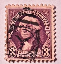 george washington 3 cent stamp purple