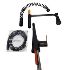 Moen S5235BL Sinema 23.5" Spring Pull Down Sprayer Kitchen Faucet - Matte Black