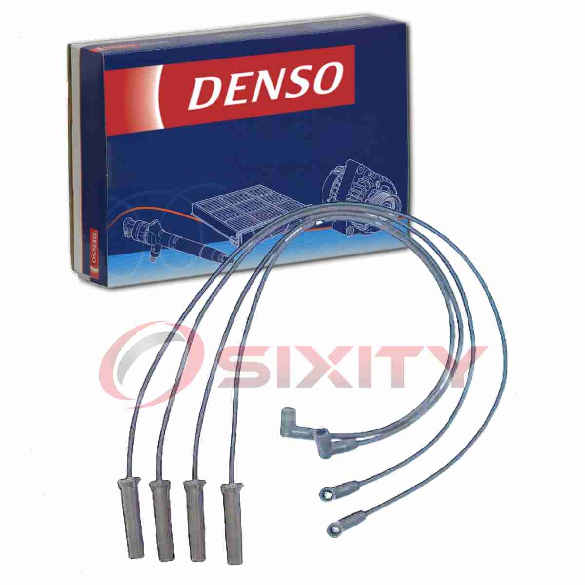 Denso Spark Plug Wire Set for 1992-1996 Chevrolet Beretta 2.2L L4 Ignition fi
