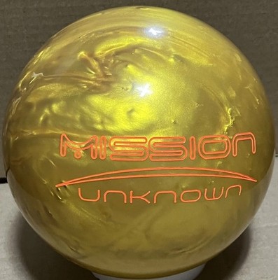 Ebonite Mission Unknown Gold 15 lb Bowling Ball New in Original Box