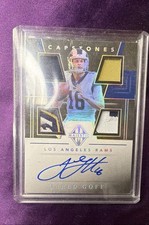 2019 Panini Majestic - Capstones Jared Goff #CP-JG Holo Silver /10 (AU, MEM)