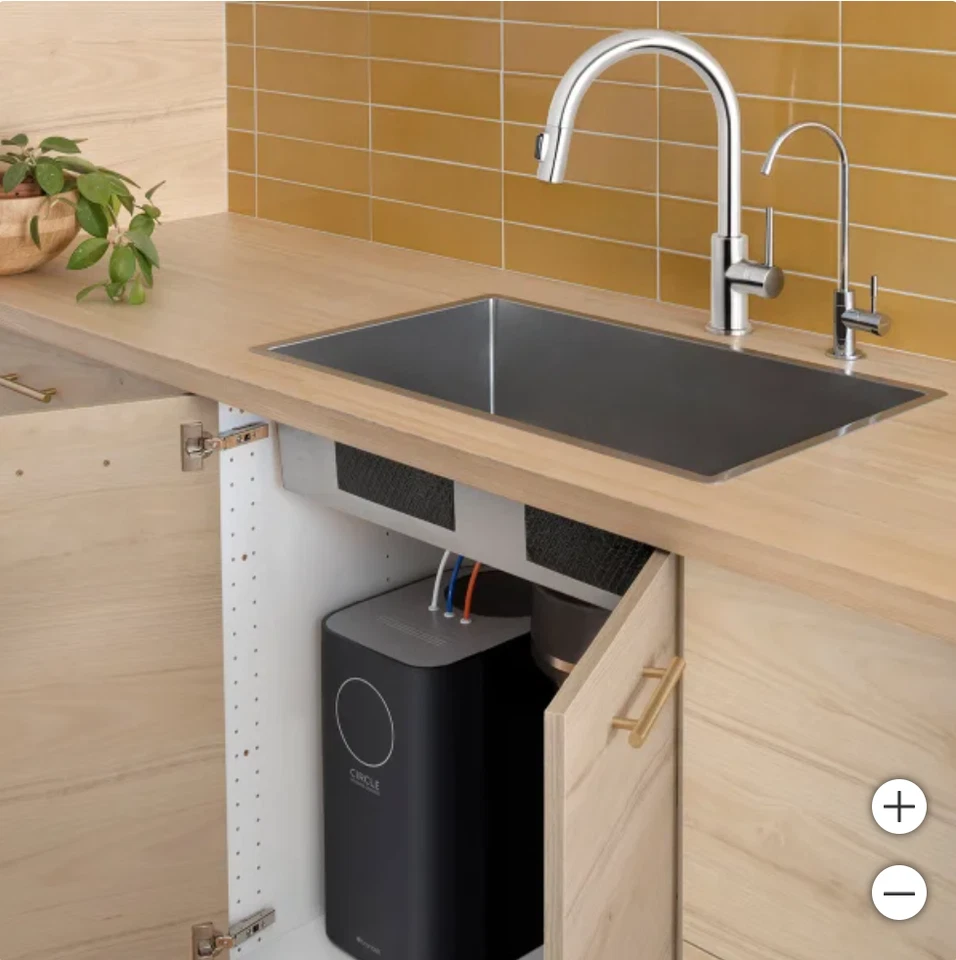 Sistema de filtración de agua de ósmosis inversa Brondell Circle | Filtro RO debajo del fregadero Foto 3 de 4