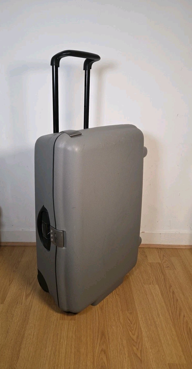 Samsonite Carcasa Dura Ostra 2 Ruedas Maleta Combinada Cerradura Llave Gris Vacaciones Viaje