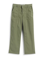 NEW, Frank  Eileen Utility Cropped Twill Pant in Army Sz 6 P3991