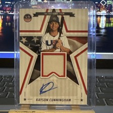 2025 Panini - Stars and Stripes Signature Materials Kayson Cunningham #SSM-KC 