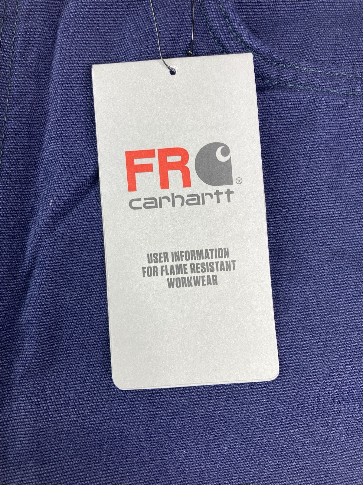 Carhartt FR Loose Fit Canvas Work Pants Navy Flame Resistant Men 34x32 NEW thumbnail 4