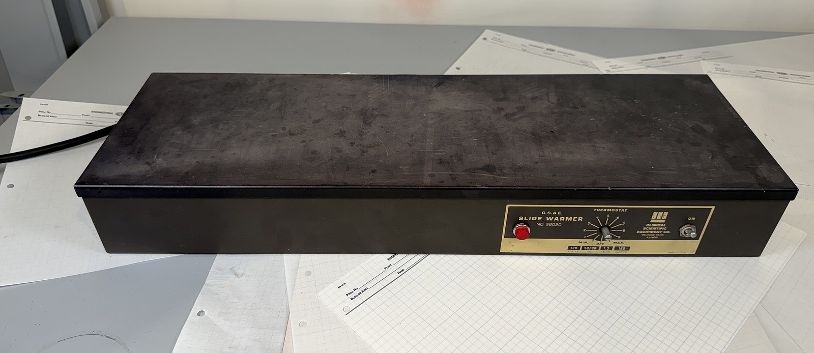 Clinical Scientific CSE 26020 Slide Warmer 25x8 Histology Heated Plate Tested