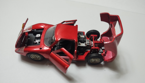 Politoys-M N° 535 Porsche 904 Carrera GTS Rouge Métallisé sans Boite 1