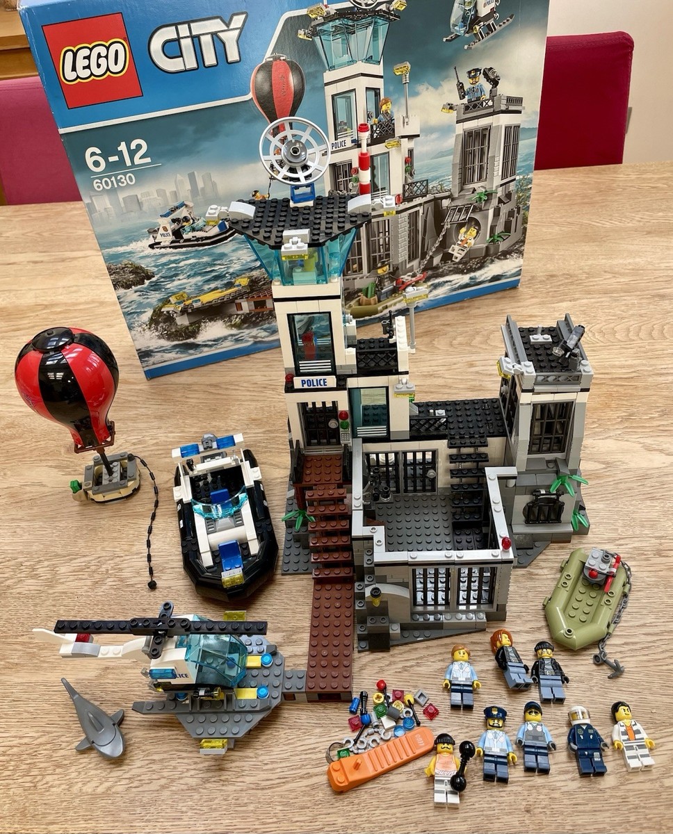 LEGO 60130 City Police Prison Island Building Set Used, With Box