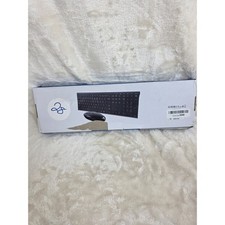 2.4G Wireless Keyboard and Mouse Combo USB Receiver Ergonomic Design Black