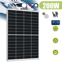 200W 12V Monokristallin Solarpanel Kit 200Watt Solarmodul Photovoltaik Wohnmobil