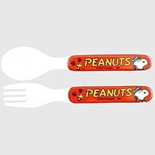PEANUTS Snoopy Spoon  Fork Red Melamine Resin