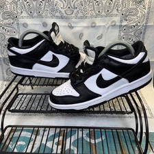 Nike Dunk Low GS Sneaker White Black Panda US 4Youth/5.5Womans CW1590-100 EUC