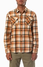 KATIN Men's FRED Flannel Shirt Vintge White Size M NWT