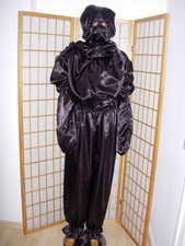 Jumpsuit satin sissy negligee night dress romper black dress beautiful