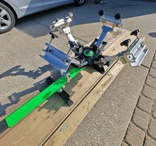 Riley Hopkins 4-color, 1 station Screen Printing Machine Riley 150