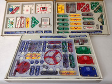 Elenco Electronics Snap Circuits, First 3 Kits, For Experiments 1-511 Very Good