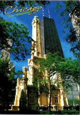 Chicago Illinois Water Tower John Hancock Building c2000 Postcard