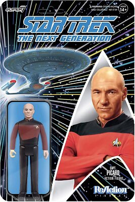 Reaction Star Trek TNG Captain Picard figure Super7 11256