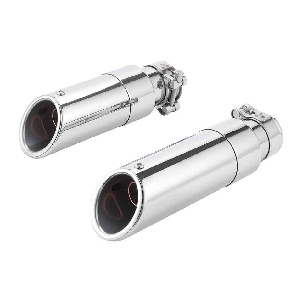 2PCS Slip On Shorty Exhaust Muffler For Indian Scout Sixty Rogue Bobber 2015-25​ Foto 3 de 4