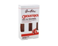 Queen Helene Cholesterol Hot Hair Oil Treatment 1 oz each (1 pack = 3 tubes)