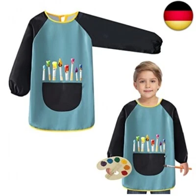 Malschürze Kinder, Wasserdicht Kinder Malkittel 8-12 Jahre, Kochschürze Kinder B