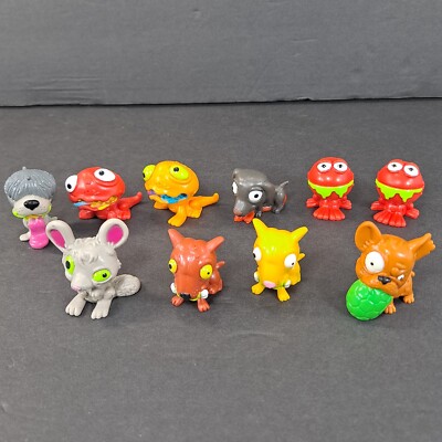 Uggly's Pet Shop Lot of 10 Ugly Pets Grossery Gang Moose Toy Figures Ugglies