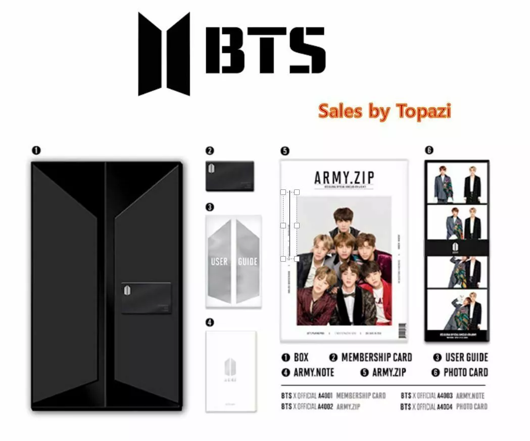 BTS Army 4th Global Membership Full Kit KPOP with Free Gift & Tracking  Number