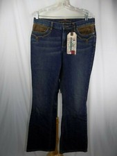Ralph Lauren Jeans Co Blue Denim Jeans w/ Suede Pocket Detail Women's sz 8