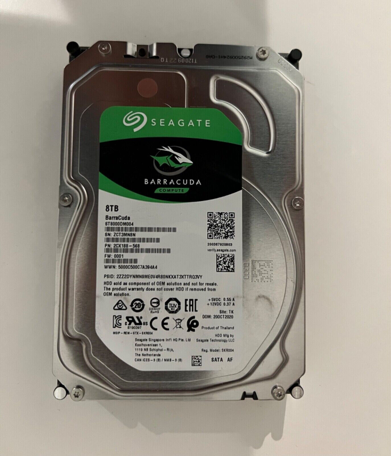 8TB 3.5インチ HDD Seagate ST8000DM004-