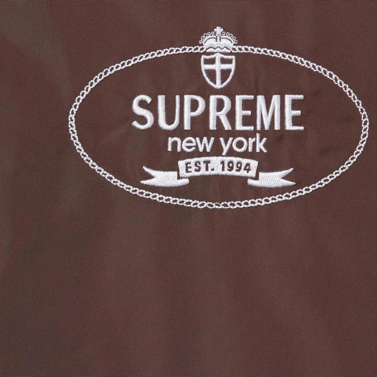 Supreme Crest Coaches Jacket Black Navy Red Brown 4colors Supreme Crest Coaches Jacket Black Navy Red Brown 4colors
