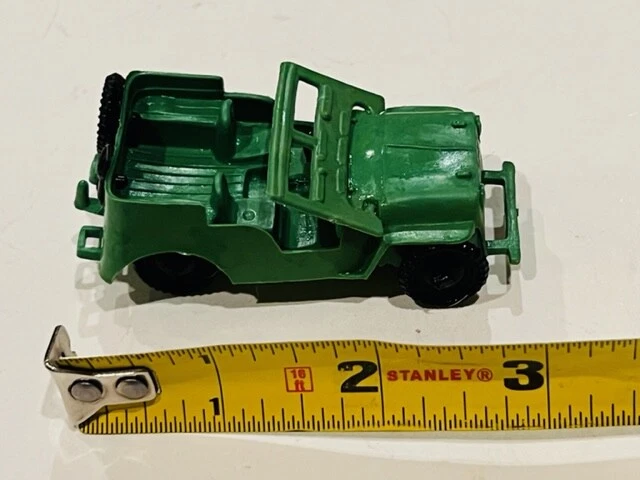 Ejército Hombres Juguete Soldados Plástico Figuras Militares Lote De Colección Marx Jeep con Parabrisas Foto 3 de 4