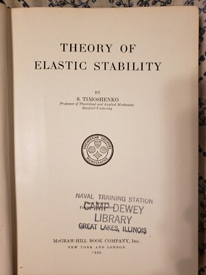 4 1936 Theory Of Elastic Stability Engineering Society's