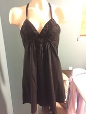 Bcbg Womens Black Little Black Dress Size Small Halter