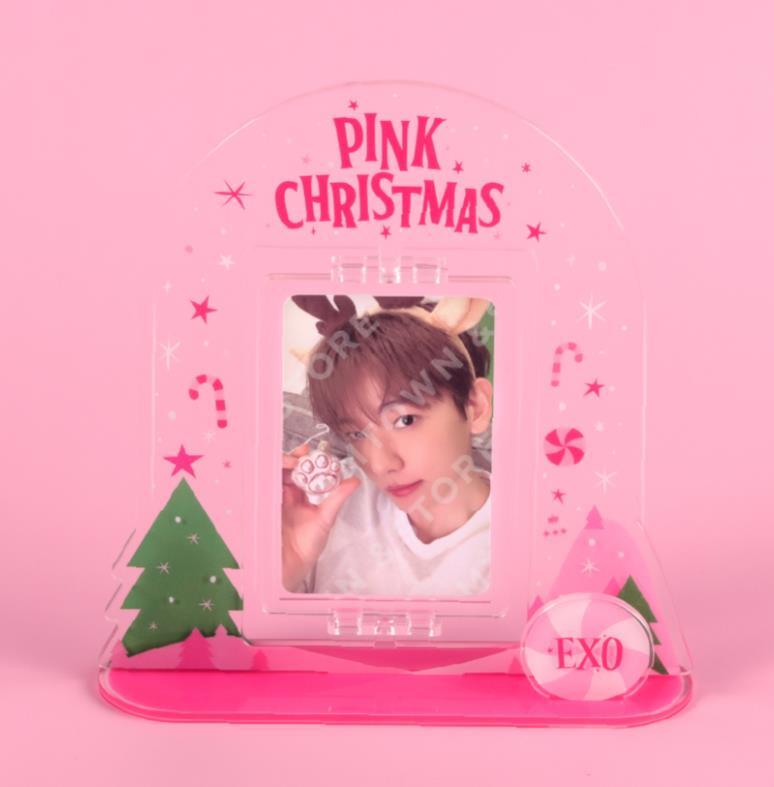 EXO 2023 PINK CHRISTMAS SMTOWN OFFICIAL MD ACRYLIC TURNING STAND