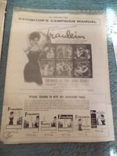 FRAULEIN(1958)DANA WYNTER ORIGINAL PRESSBOOK