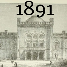 1891 VIENNA AUSTRIA ARCHITECTURE CATHEDRAL PRAGUE CHURCH SPOUT LITHOGRAPHY PRINT